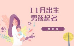 11月出生的男孩起名，免費(fèi)好名推薦