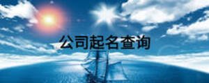 公司起名查詢