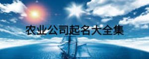 農業公司起名大全集