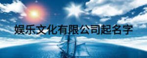 娛樂文化有限公司起名字