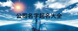 公司名字起名大全