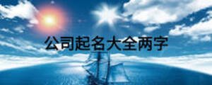 公司起名大全兩字