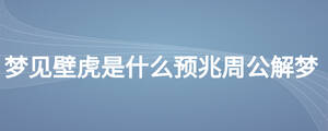 夢見壁虎是什么預兆周公解夢